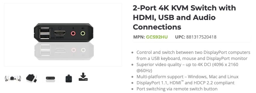 IOGEAR KVM Switch with HDMI